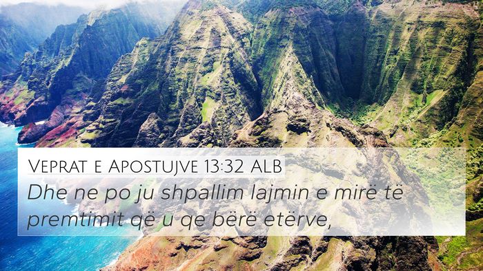 Veprat e Apostujve 13:32 ALB Bible Verse Image