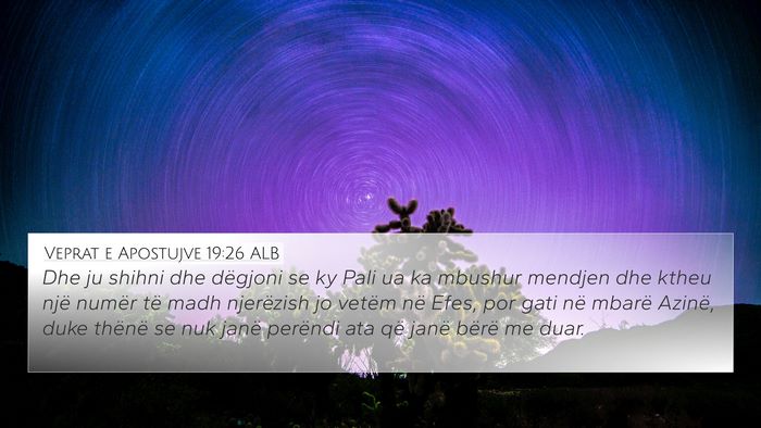 Veprat e Apostujve 19:26 ALB Bible Verse Image