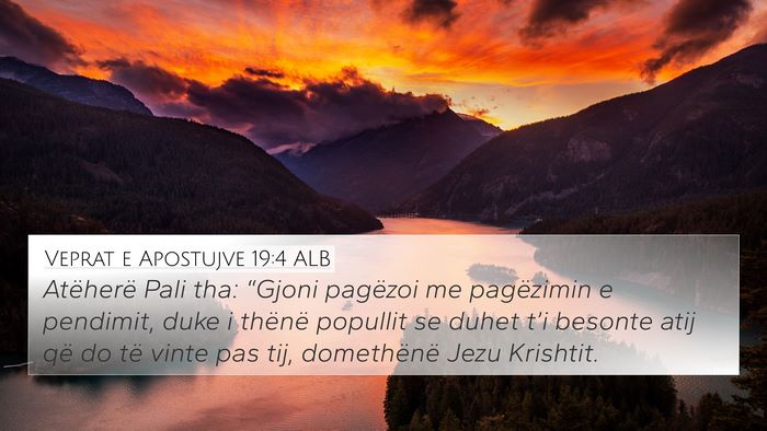Veprat e Apostujve 19:4 ALB Bible Verse Image