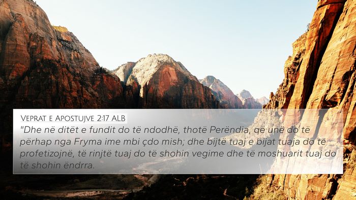 Veprat e Apostujve 2:17 ALB Bible Verse Image