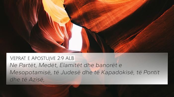 Veprat e Apostujve 2:9 ALB Bible Verse Image