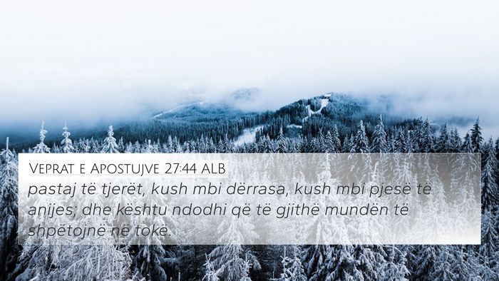 Veprat e Apostujve 27:44 ALB Bible Verse Image