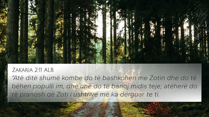 Zakaria 2:11 ALB Bible Verse Image