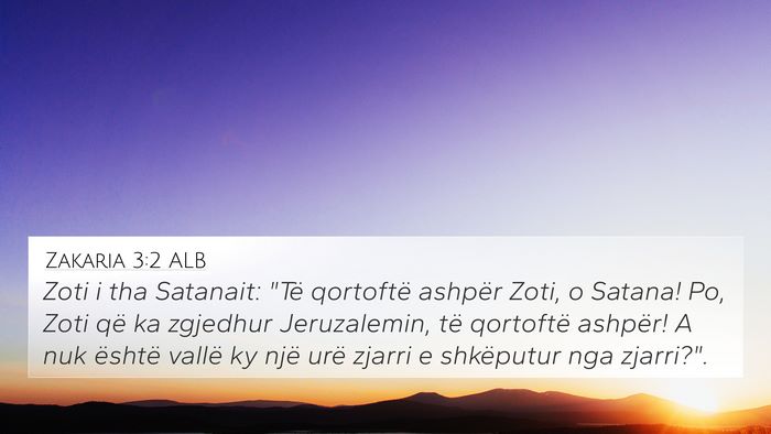 Zakaria 3:2 ALB 4K Wallpaper - Zoti i tha Satanait: 