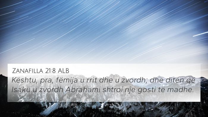 Zanafilla 21:8 ALB Bible Verse Image