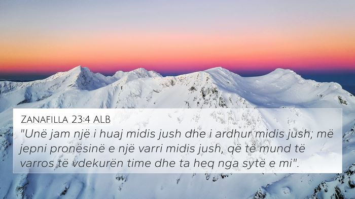 Zanafilla 23:4 ALB Bible Verse Image