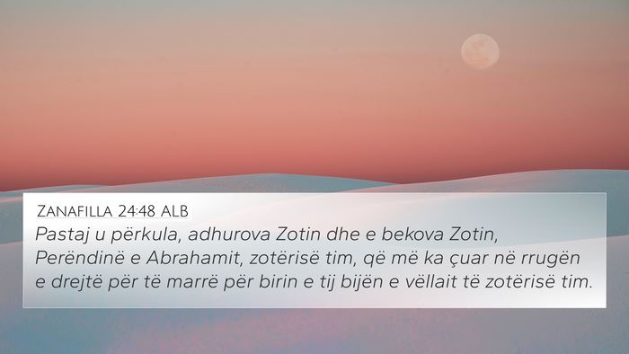 Zanafilla 24:48 ALB Bible Verse Image