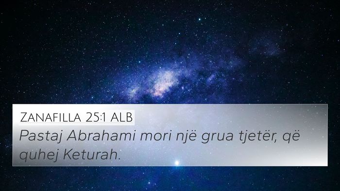 Zanafilla 25:1 ALB Bible Verse Image