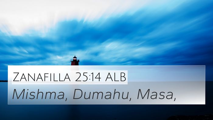 Zanafilla 25:14 ALB 4K Wallpaper - Mishma, Dumahu, - 4K Wallpaper Bible Verse