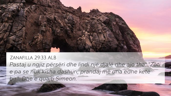 Zanafilla 29:33 ALB Bible Verse Image