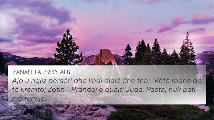Zanafilla 29:35 ALB Bible Verse Image