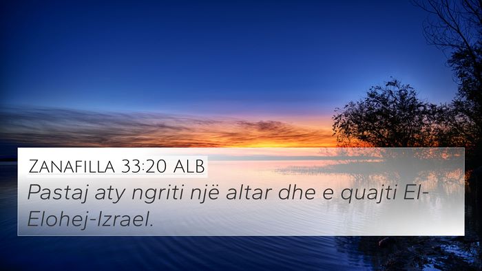 Zanafilla 33:20 ALB Bible Verse Image