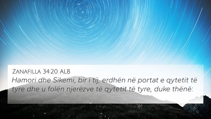 Zanafilla 34:20 ALB Bible Verse Image