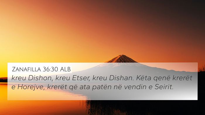 Zanafilla 36:30 ALB Bible Verse Image