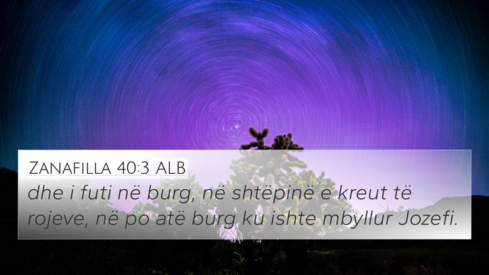 Zanafilla 40:3 ALB Bible Verse Image