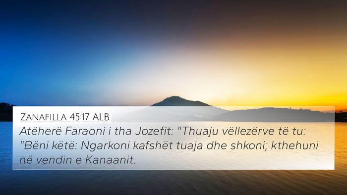 Zanafilla 45:17 ALB Bible Verse Image