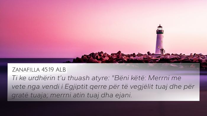 Zanafilla 45:19 ALB Bible Verse Image