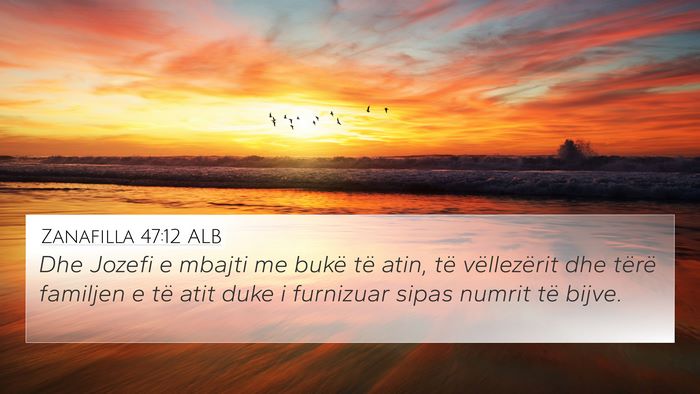 Zanafilla 47:12 ALB Bible Verse Image