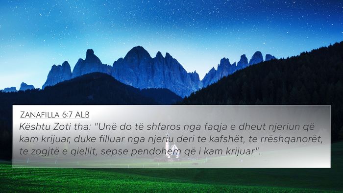 Zanafilla 6:7 ALB Bible Verse Image