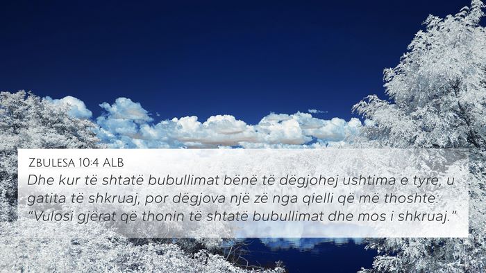 Zbulesa 10:4 ALB Bible Verse Image