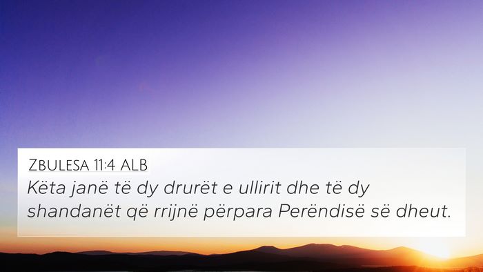 Zbulesa 11:4 ALB Bible Verse Image