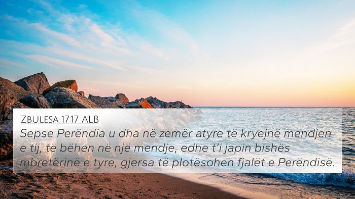Zbulesa 17:17 ALB Bible Verse Image