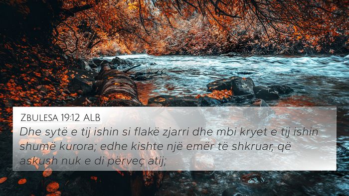Zbulesa 19:12 ALB Bible Verse Image