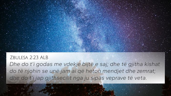 Zbulesa 2:23 ALB Bible Verse Image