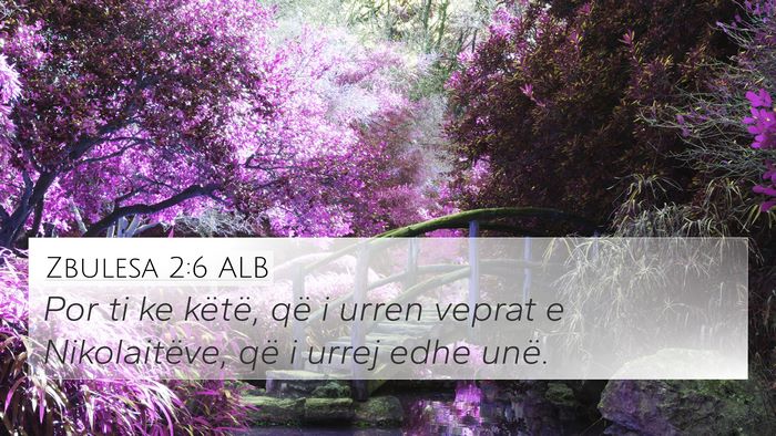 Zbulesa 2:6 ALB Bible Verse Image