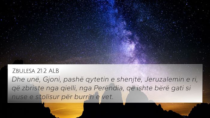 Zbulesa 21:2 ALB Bible Verse Image