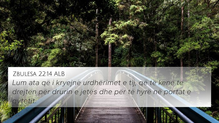 Zbulesa 22:14 ALB Bible Verse Image