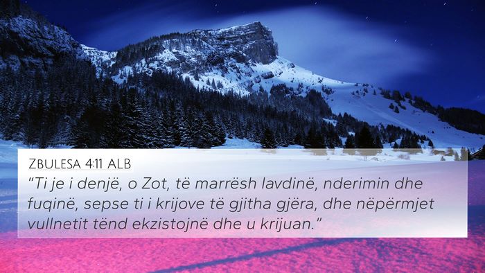 Zbulesa 4:11 ALB Bible Verse Image
