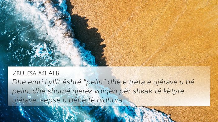 Zbulesa 8:11 ALB Bible Verse Image