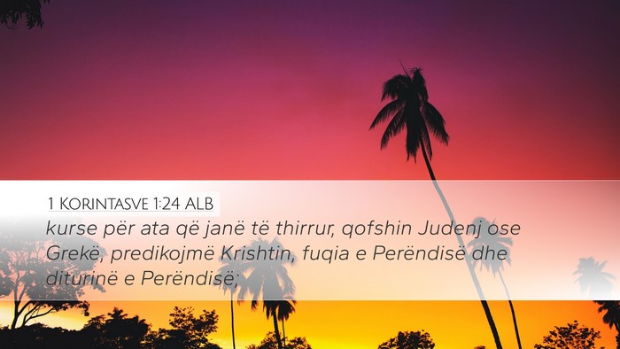 1 Korintasve 1:24 ALB Bible Verse Image