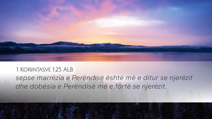 1 Korintasve 1:25 ALB Bible Verse Image