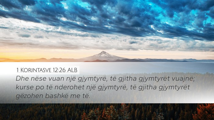 1 Korintasve 12:26 ALB Bible Verse Image