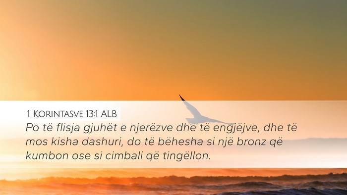 1 Korintasve 13:1 ALB Bible Verse Image