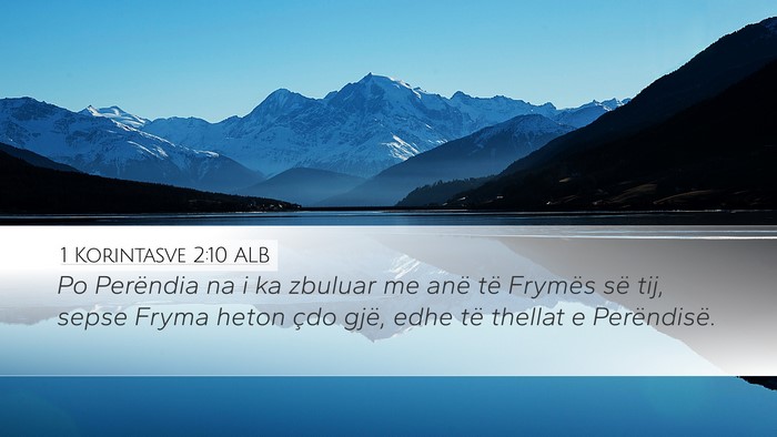 1 Korintasve 2:10 ALB Bible Verse Image