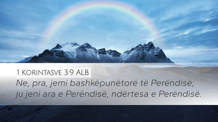 1 Korintasve 3:9 ALB Bible Verse Image