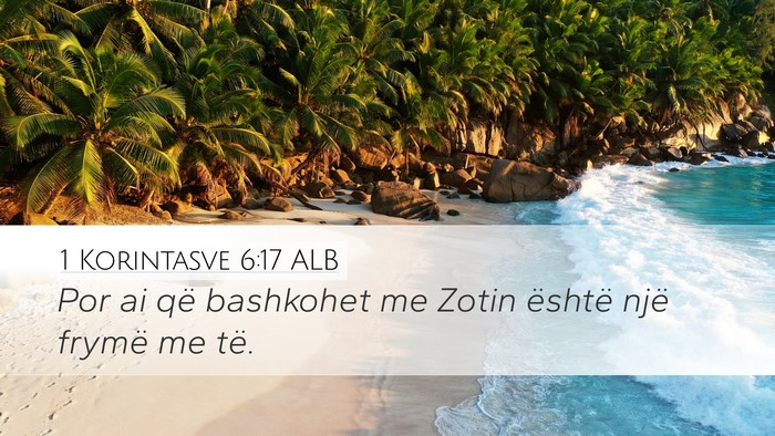 1 Korintasve 6:17 ALB Bible Verse Image