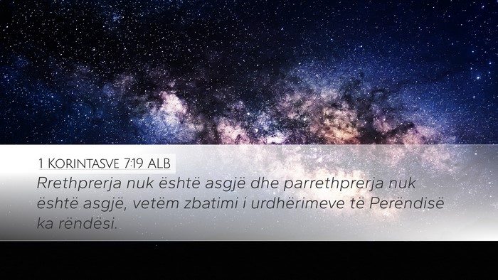 1 Korintasve 7:19 ALB Bible Verse Image