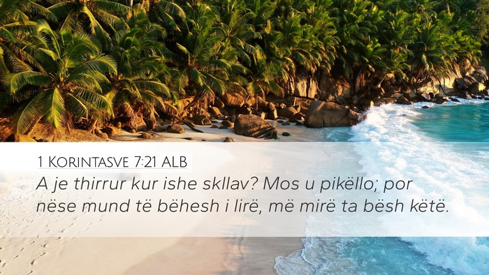 1 Korintasve 7:21 ALB Bible Verse Image