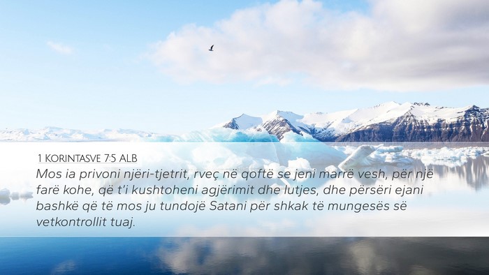 1 Korintasve 7:5 ALB Bible Verse Image