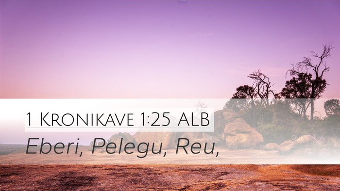 1 Kronikave 1:25 ALB Desktop Wallpaper - Eberi, Pelegu, - Desktop Bible Verse Wallpaper
