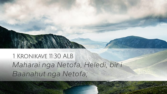 1 Kronikave 11:30 ALB Bible Verse Image