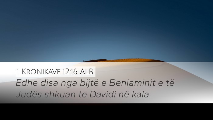 1 Kronikave 12:16 ALB Bible Verse Image