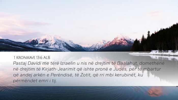 1 Kronikave 13:6 ALB Bible Verse Image