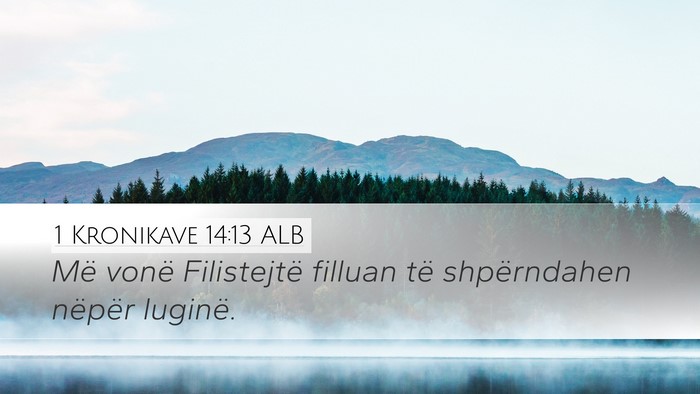 1 Kronikave 14:13 ALB Bible Verse Image