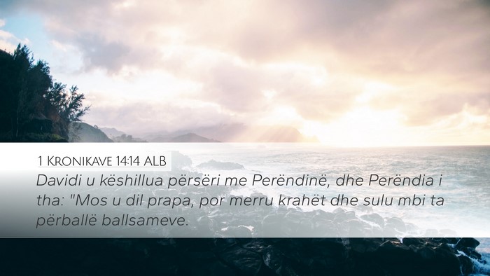1 Kronikave 14:14 ALB Bible Verse Image