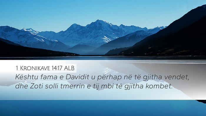 1 Kronikave 14:17 ALB Bible Verse Image